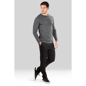 Natori Ash Gray Buji Dragon Lounge Long Sleeve Casual T-Shirt Shirt Size XL New